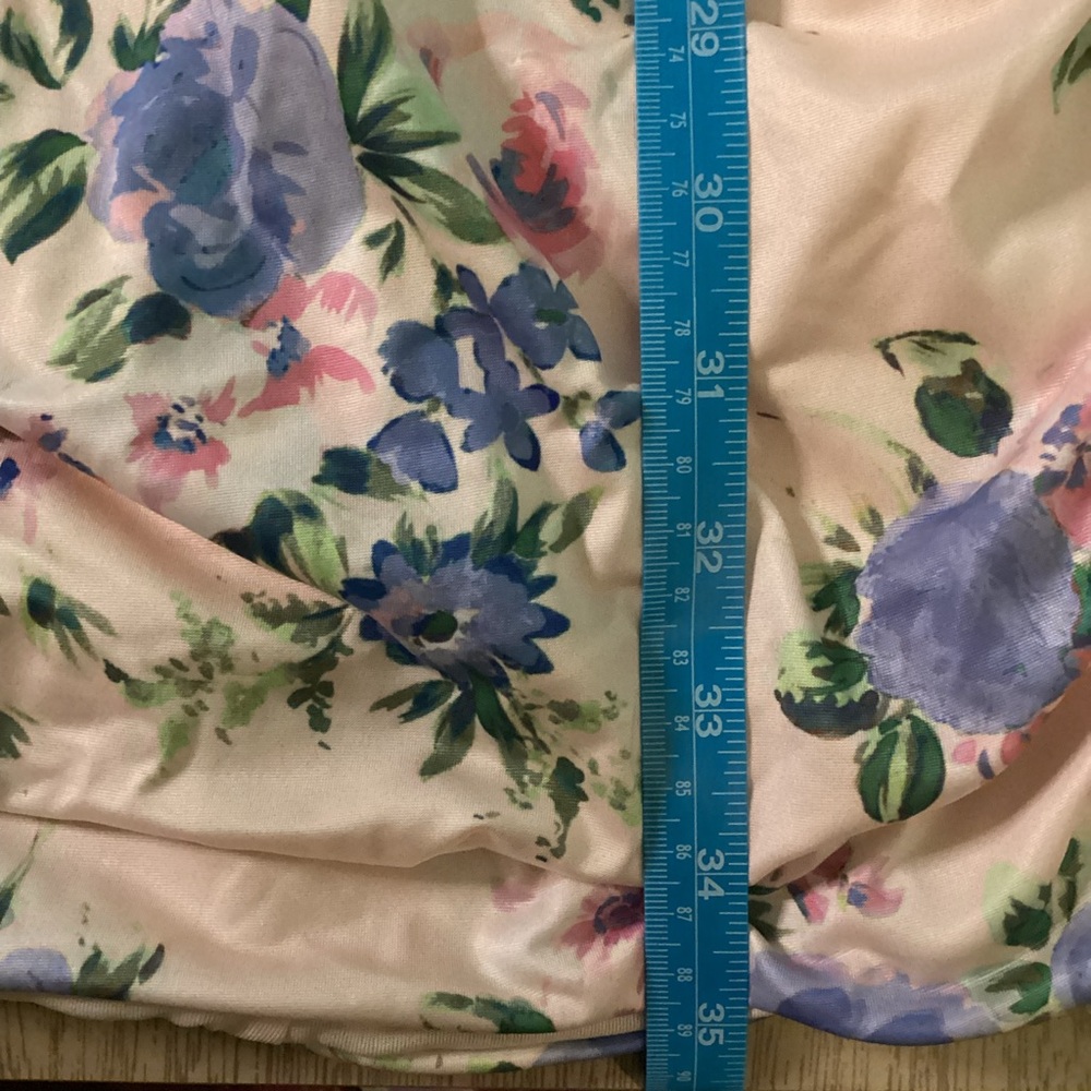 Zara Pink Floral Backless Halter Mini Dress Size Medium NWT - Picture 7 of 14
